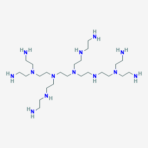 molecular formula C24H63N13 B1167773 1,2-Ethanediamine, polymer with aziridine CAS No. 25987-06-8