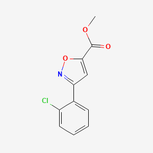 molecular formula C11H8ClNO3 B11677738 Methyl 3-(2-chlorophenyl)-1,2-oxazole-5-carboxylate 