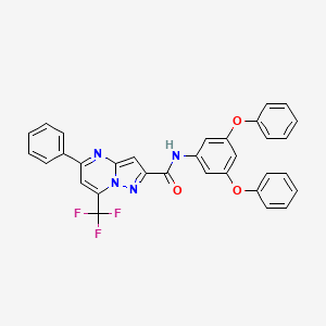 N-(3,5-diphenoxyphenyl)-5-phenyl-7-(trifluoromethyl)pyrazolo[1,5-a]pyrimidine-2-carboxamide