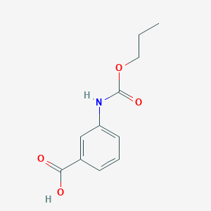 molecular formula C11H13NO4 B11677783 3-[(Propoxycarbonyl)amino]benzoic acid 