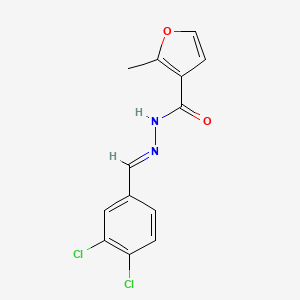 N'-[(E)-(3,4-dichlorophenyl)methylidene]-2-methylfuran-3-carbohydrazide