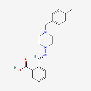 2-(((4-(4-Methylbenzyl)-1-piperazinyl)imino)methyl)benzoic acid