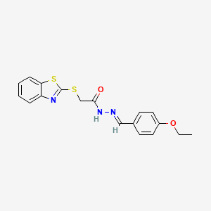 2-(1,3-benzothiazol-2-ylsulfanyl)-N'-[(E)-(4-ethoxyphenyl)methylidene]acetohydrazide