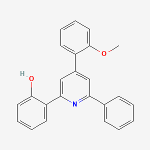 molecular formula C24H19NO2 B11678204 2-[4-(2-Methoxyphenyl)-6-phenylpyridin-2-yl]phenol 