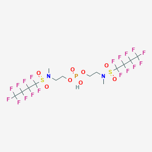 molecular formula C18H15NO4 B1167842 Bis[N-methyl(perfluorobutyl)sulfonamidoethyl]phosphoric acid CAS No. 120945-47-3