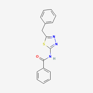 molecular formula C16H13N3OS B11678498 N-(5-benzyl-1,3,4-thiadiazol-2-yl)benzamide CAS No. 67284-97-3