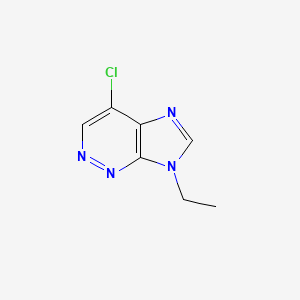  B1167853 4-chloro-7-ethyl-7H-imidazo[4,5-c]pyridazine CAS No. 1268521-56-7