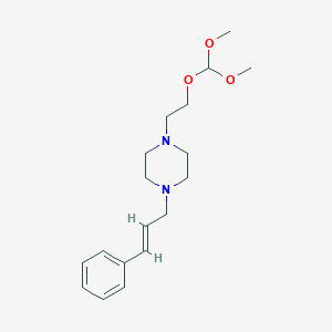molecular formula C18H19N3O2 B1167856 1-[2-(dimethoxymethoxy)ethyl]-4-[(E)-3-phenylprop-2-enyl]piperazine CAS No. 110408-09-8