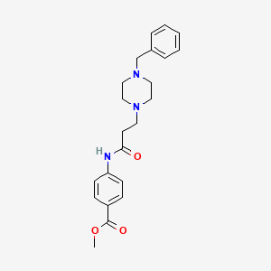 4-[3-(4-Benzyl-piperazin-1-yl)-propionylamino]-benzoic acid methyl ester