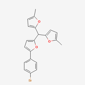 2-[Bis(5-methylfuran-2-yl)methyl]-5-(4-bromophenyl)furan