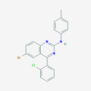 6-bromo-4-(2-chlorophenyl)-N-(4-methylphenyl)quinazolin-2-amine