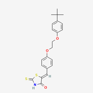 (5Z)-5-{4-[2-(4-tert-butylphenoxy)ethoxy]benzylidene}-2-thioxo-1,3-thiazolidin-4-one