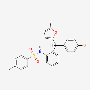 N-{2-[(4-bromophenyl)(5-methylfuran-2-yl)methyl]phenyl}-4-methylbenzenesulfonamide