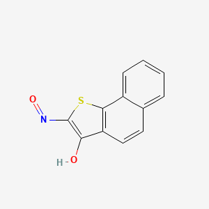 molecular formula C12H7NO2S B11679001 (2E)-2-(hydroxyimino)naphtho[1,2-b]thiophen-3(2H)-one 