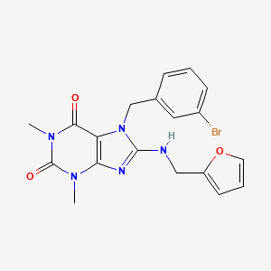 7-(3-bromobenzyl)-8-[(furan-2-ylmethyl)amino]-1,3-dimethyl-3,7-dihydro-1H-purine-2,6-dione