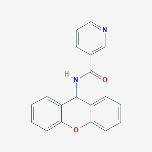 molecular formula C19H14N2O2 B11679098 N-(9H-xanthen-9-yl)pyridine-3-carboxamide 