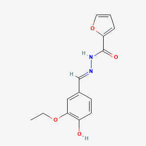 N'-[(E)-(3-ethoxy-4-hydroxyphenyl)methylidene]furan-2-carbohydrazide