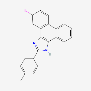 molecular formula C22H15IN2 B11679209 10-iodo-2-(4-methylphenyl)-1H-phenanthro[9,10-d]imidazole 