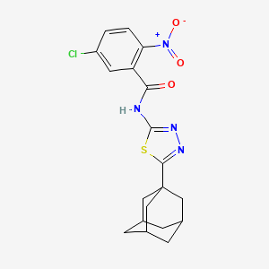 N-[5-(Adamantan-1-YL)-1,3,4-thiadiazol-2-YL]-5-chloro-2-nitrobenzamide