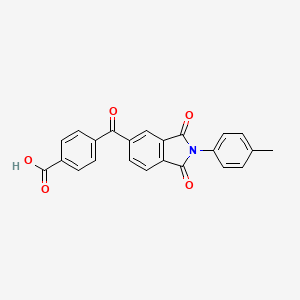 4-{[2-(4-methylphenyl)-1,3-dioxo-2,3-dihydro-1H-isoindol-5-yl]carbonyl}benzoic acid