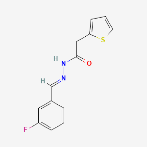 N'-(3-Fluorobenzylidene)-2-(2-thienyl)acetohydrazide