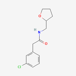 2-(3-chlorophenyl)-N-(tetrahydro-2-furanylmethyl)acetamide