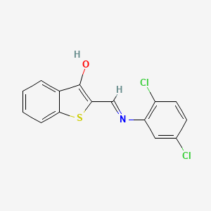 (2E)-2-{[(2,5-dichlorophenyl)amino]methylidene}-1-benzothiophen-3(2H)-one