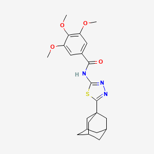 N-[5-(Adamantan-1-YL)-1,3,4-thiadiazol-2-YL]-3,4,5-trimethoxybenzamide