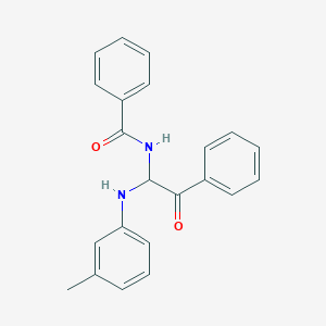 N-{1-[(3-methylphenyl)amino]-2-oxo-2-phenylethyl}benzamide