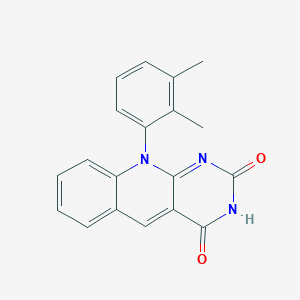 molecular formula C19H15N3O2 B11679579 10-(2,3-Dimethylphenyl)pyrimido[4,5-b]quinoline-2,4(3H,10H)-dione 