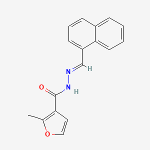 molecular formula C17H14N2O2 B11679599 2-methyl-N'-[(E)-naphthalen-1-ylmethylidene]furan-3-carbohydrazide 