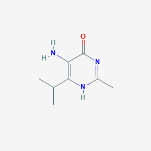 B116796 5-Amino-6-isopropyl-2-methylpyrimidin-4(1H)-one CAS No. 155082-36-3
