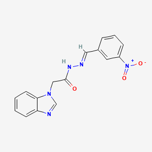 2-(1H-benzimidazol-1-yl)-N'-[(E)-(3-nitrophenyl)methylidene]acetohydrazide