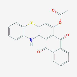 8,13-dioxo-13,14-dihydro-8H-naphtho[2,3-a]phenothiazin-7-yl acetate