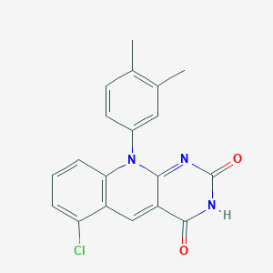 6-chloro-10-(3,4-dimethylphenyl)pyrimido[4,5-b]quinoline-2,4(3H,10H)-dione