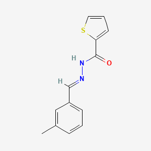 molecular formula C13H12N2OS B11680014 N'-(3-methylbenzylidene)-2-thiophenecarbohydrazide 