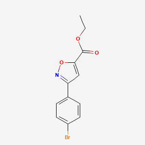 Ethyl 3-(4-bromophenyl)-1,2-oxazole-5-carboxylate