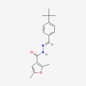 N'-[(E)-(4-tert-butylphenyl)methylidene]-2,5-dimethylfuran-3-carbohydrazide