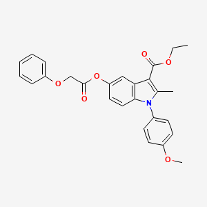 ethyl 1-(4-methoxyphenyl)-2-methyl-5-[(phenoxyacetyl)oxy]-1H-indole-3-carboxylate