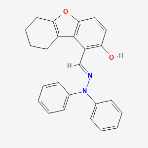 1-[(E)-(diphenylhydrazinylidene)methyl]-6,7,8,9-tetrahydrodibenzo[b,d]furan-2-ol