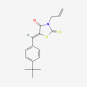 (5Z)-5-(4-tert-butylbenzylidene)-3-(prop-2-en-1-yl)-2-thioxo-1,3-thiazolidin-4-one