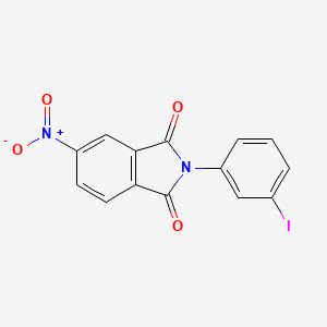 molecular formula C14H7IN2O4 B11680345 2-(3-iodophenyl)-5-nitro-1H-isoindole-1,3(2H)-dione 