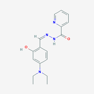 N'-[(Z)-[4-(Diethylamino)-2-hydroxyphenyl]methylidene]pyridine-2-carbohydrazide