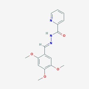 N'-[(E)-(2,4,5-trimethoxyphenyl)methylidene]pyridine-2-carbohydrazide