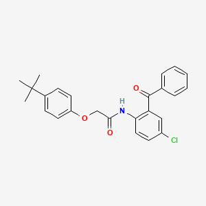 N-(2-benzoyl-4-chlorophenyl)-2-(4-tert-butylphenoxy)acetamide