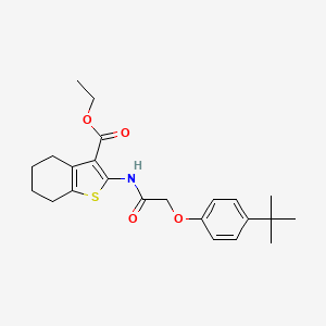 Ethyl 2-{[(4-tert-butylphenoxy)acetyl]amino}-4,5,6,7-tetrahydro-1-benzothiophene-3-carboxylate