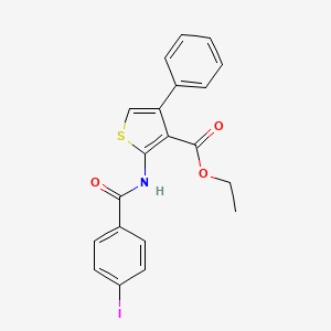 Ethyl 2-{[(4-iodophenyl)carbonyl]amino}-4-phenylthiophene-3-carboxylate