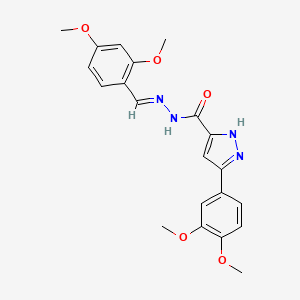 N'-(2,4-Dimethoxybenzylidene)-3-(3,4-dimethoxy-PH)-1H-pyrazole-5-carbohydrazide