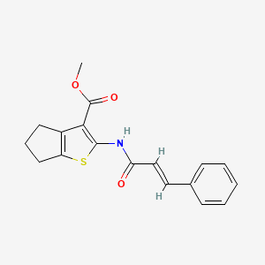 Methyl 2-(cinnamoylamino)-5,6-dihydro-4H-cyclopenta(B)thiophene-3-carboxylate