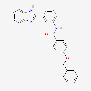 N-[5-(1H-benzimidazol-2-yl)-2-methylphenyl]-4-(benzyloxy)benzamide